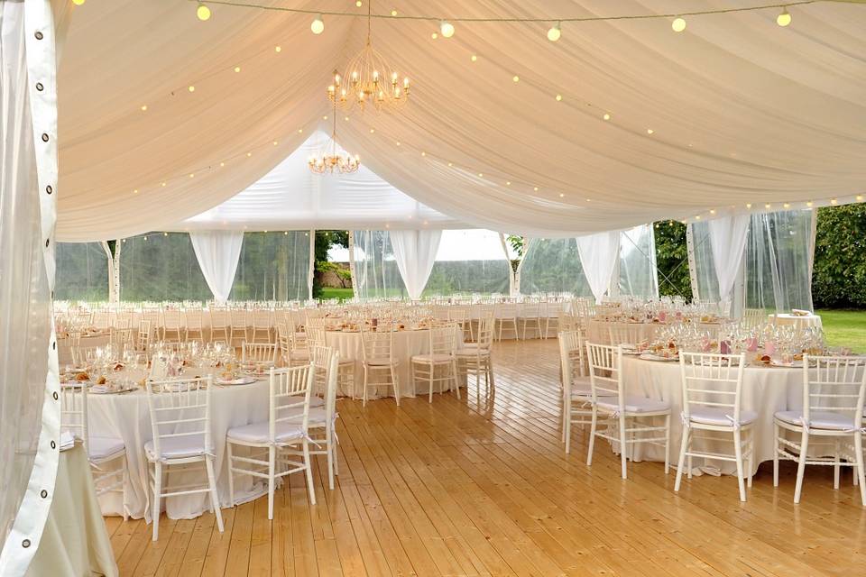 Stunning marquee wedding