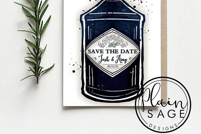 Gin Save the Date