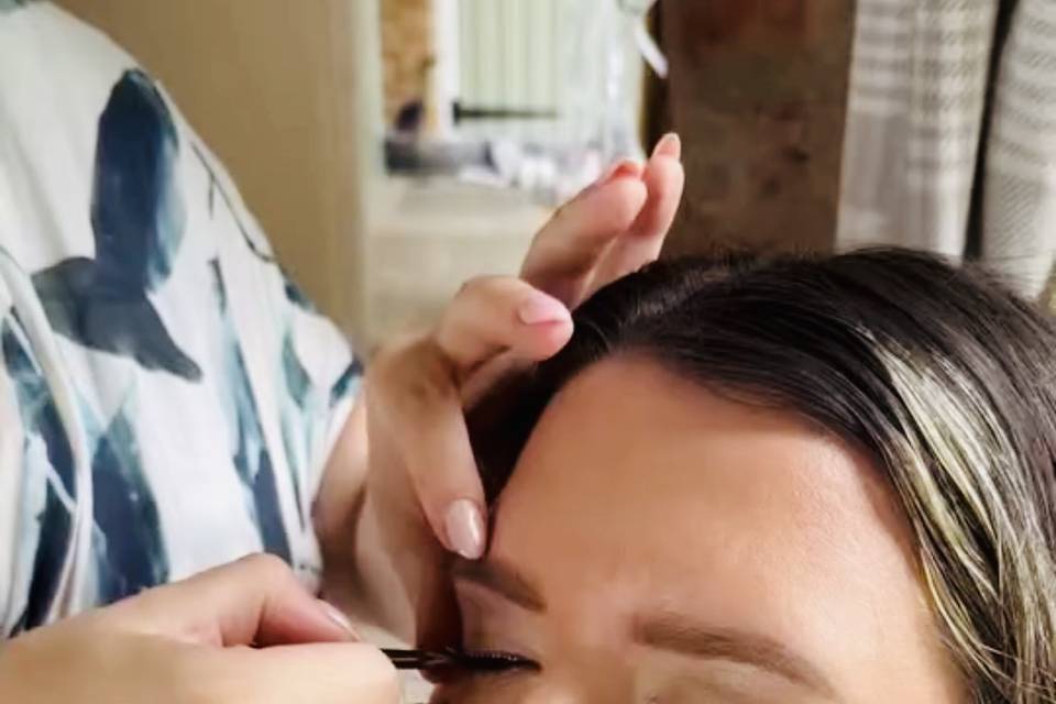 Wedding make up - strip lash