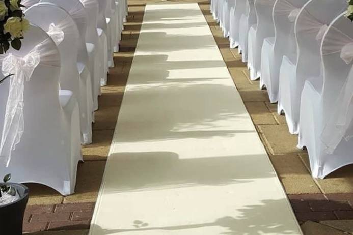 Aisle carpet hire