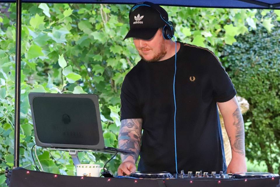 Playing at a mansion