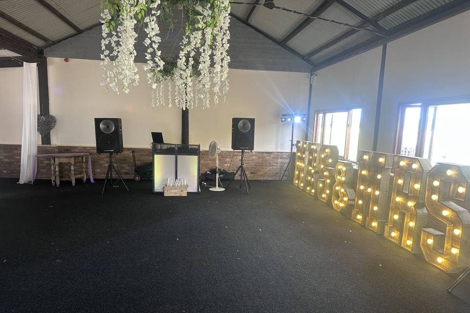 Wedding set up