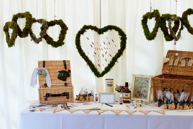 Wedding Guest book tables