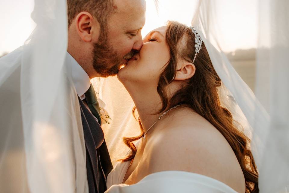 Veil and sunset