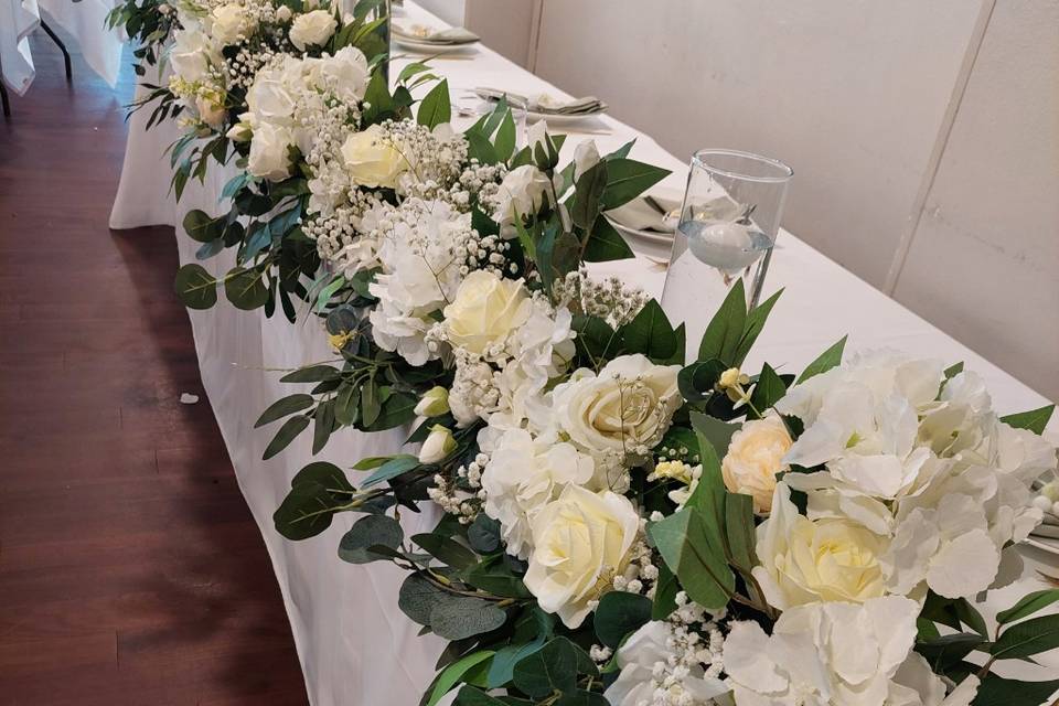 Mixed top table arrangement