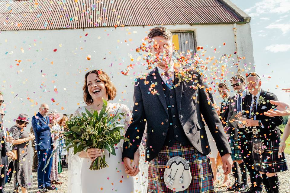 Confetti at Crear Weddings