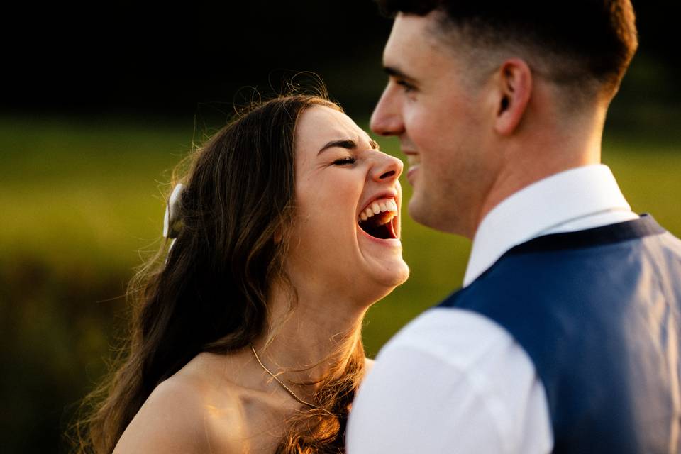 Bride & groom at Rockbeare