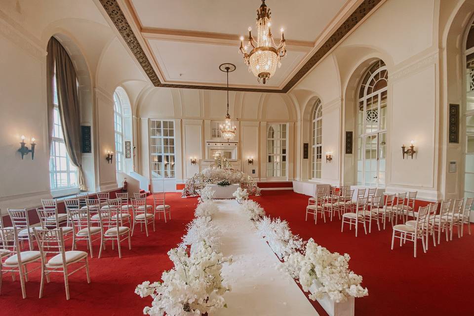 Regal ceremony space