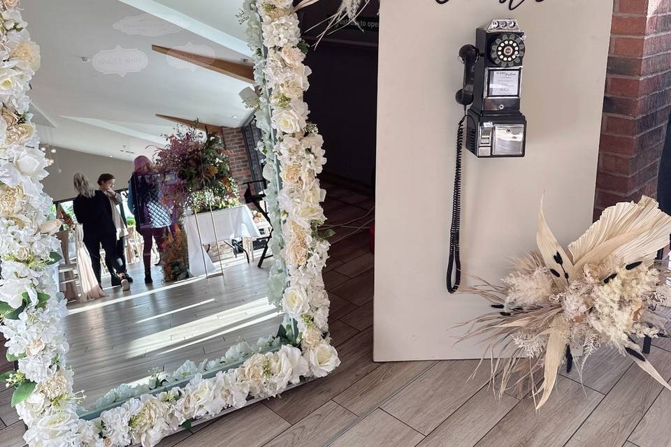 Magic mirror and audio guestbook