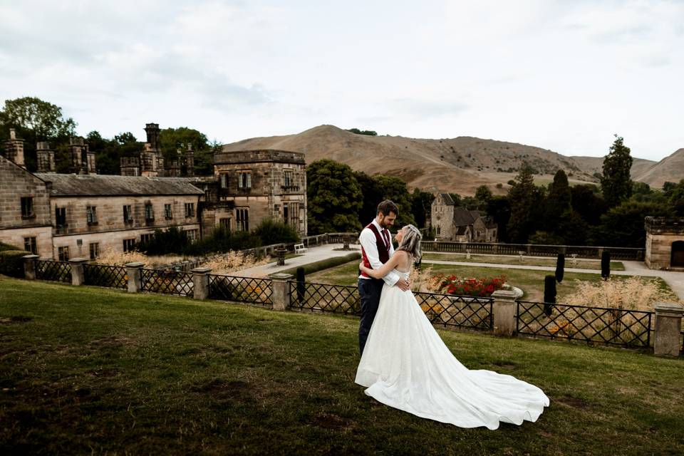 Bride & Groom with a view