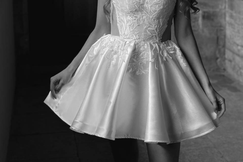 Custom Bridal Mini Dress