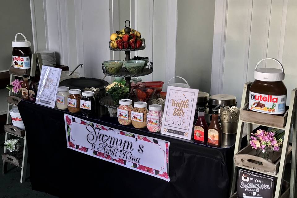 Jazzy Scrumptious Parties - Crepe & Waffle Bar