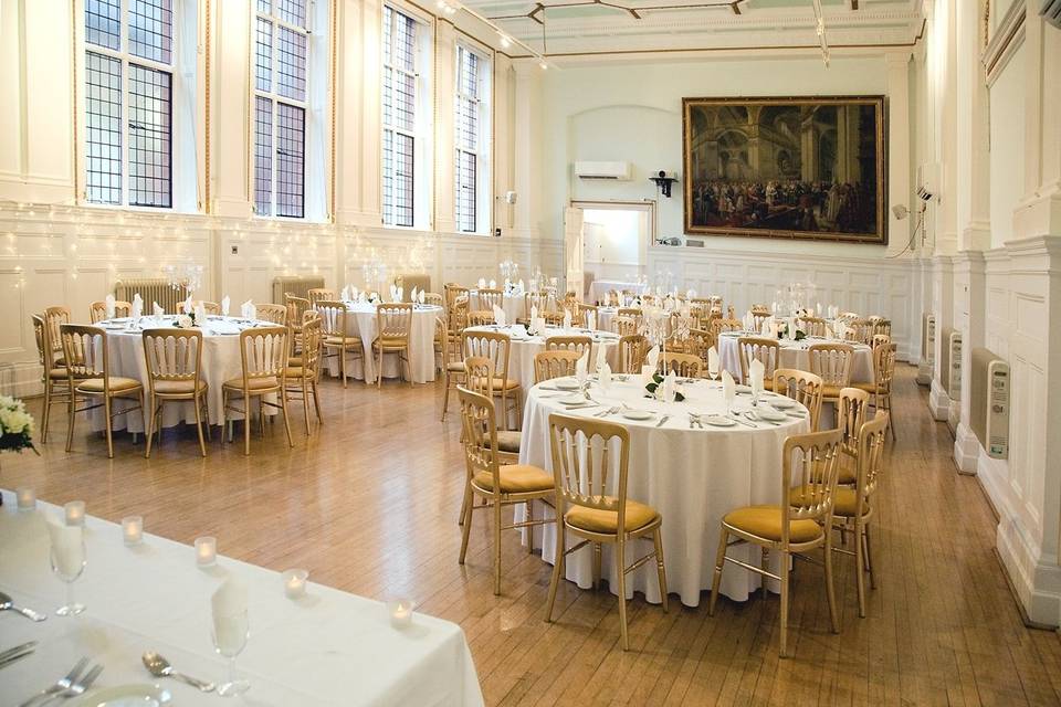 Bridewell Hall Reception for dinner