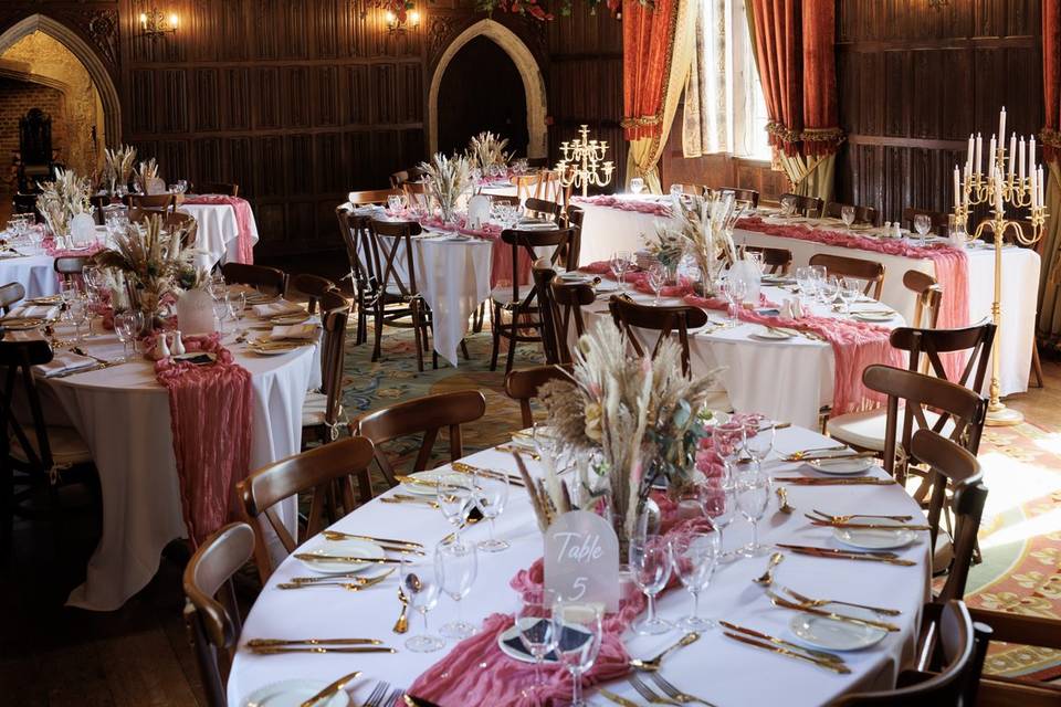 Great Hall Wedding Breakfast