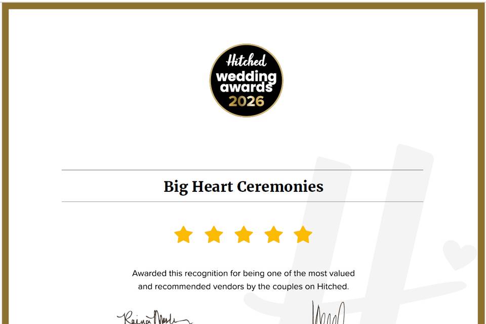 An award voted for by couples!