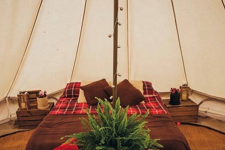 Bell tent accommodation