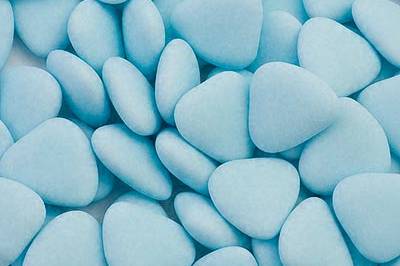 Blue Heart Dragees