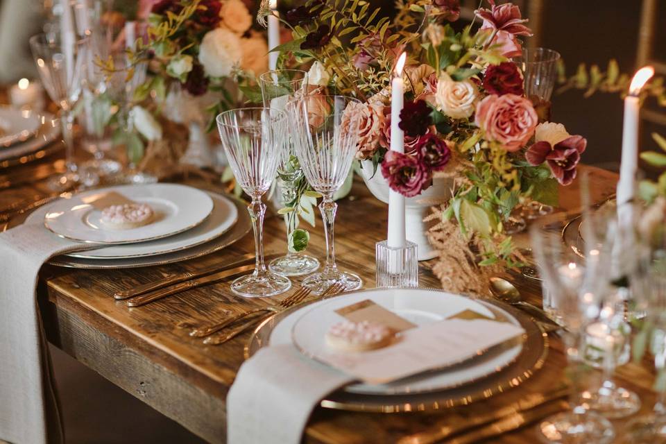 Autumnal tablescape