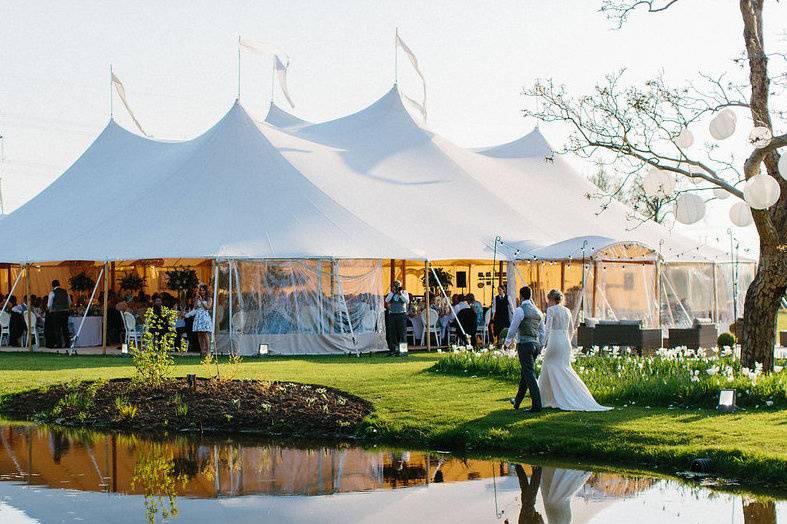 Sperry Tent Spring wedding