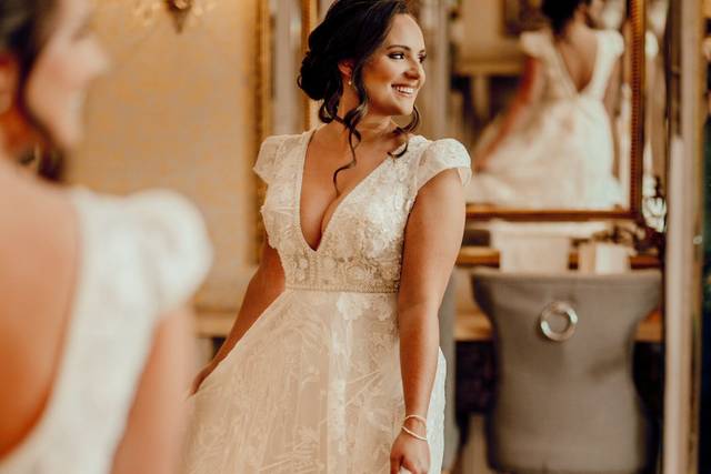 Custom bridal dress alteration