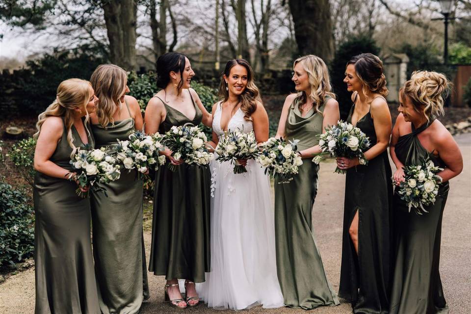 Lucy and her bridesmaids