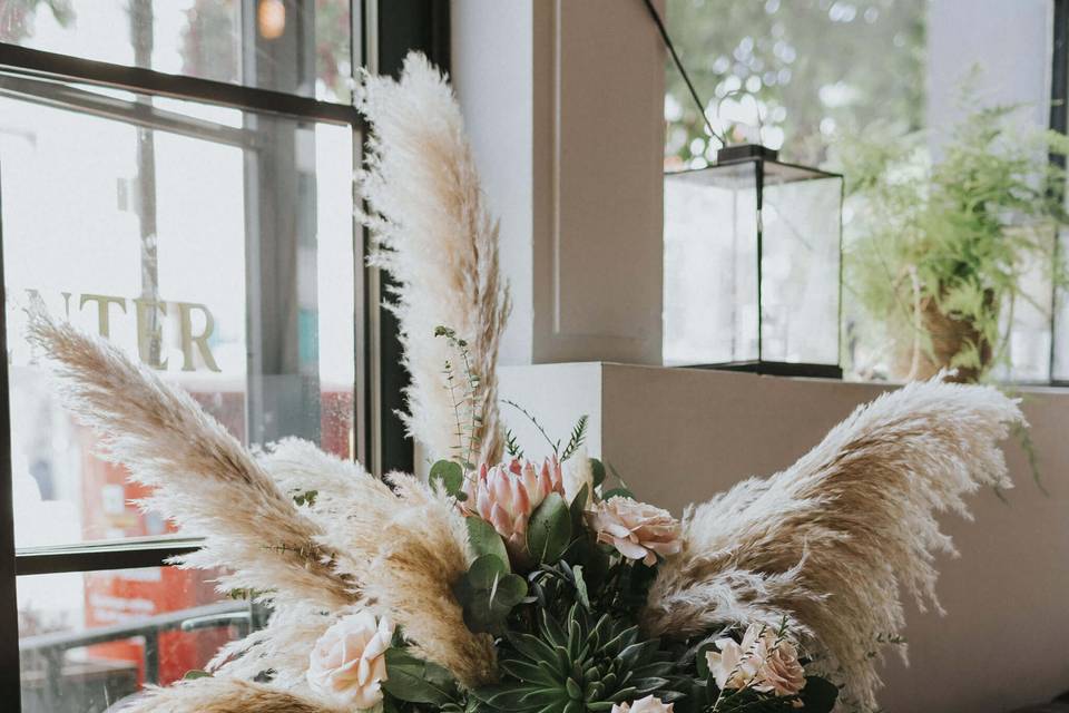 Entrance floral display