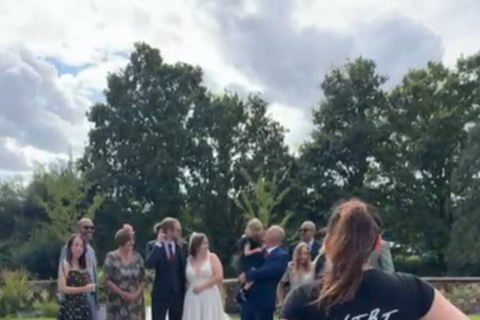 Me, taking a group photo