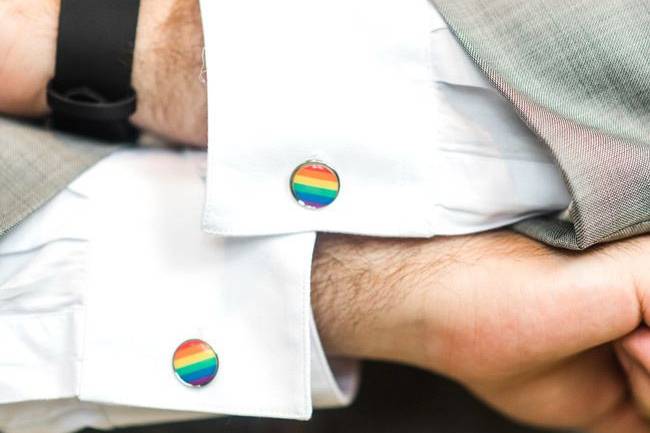 Rainbow cufflinks