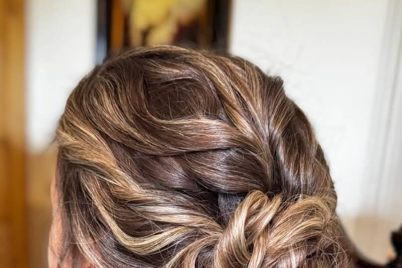 Textured updo