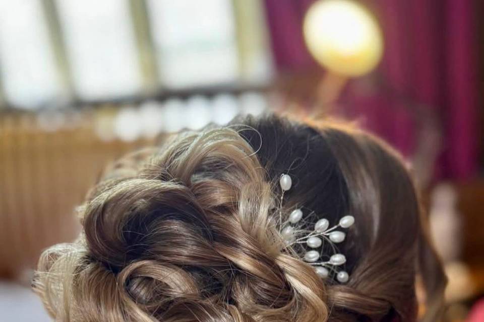 Big volume updo