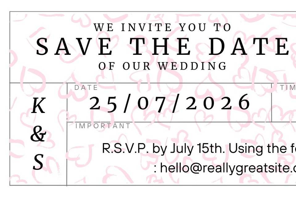 Seed Paper Save the Date card
