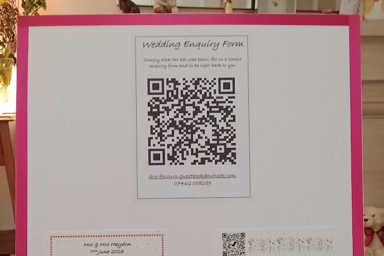 S.R.E Favours and Guestbooks