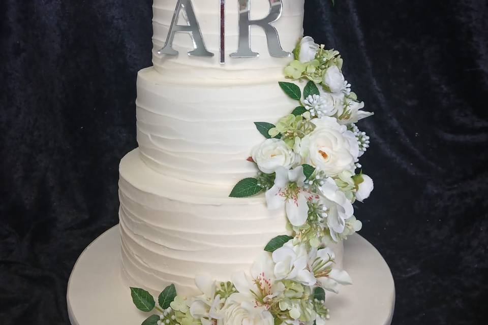 4 Tier Wedding A R Initials
