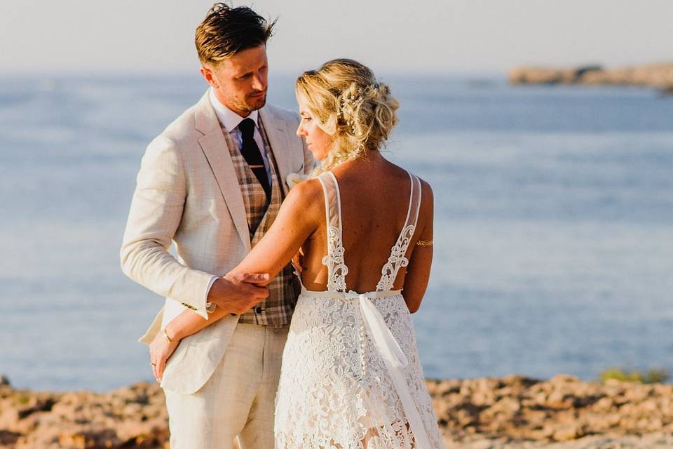 Beach wedding dress