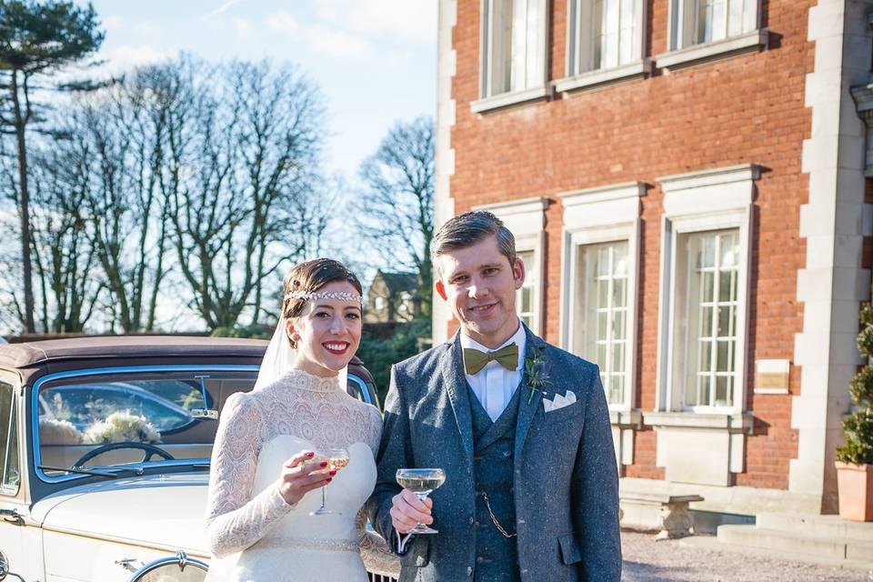 Vintage style wedding dress