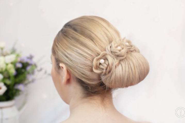 Floral updo