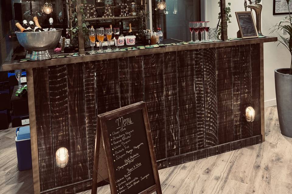 Bespoke indoor bar