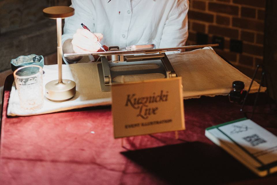 Illustrator at work