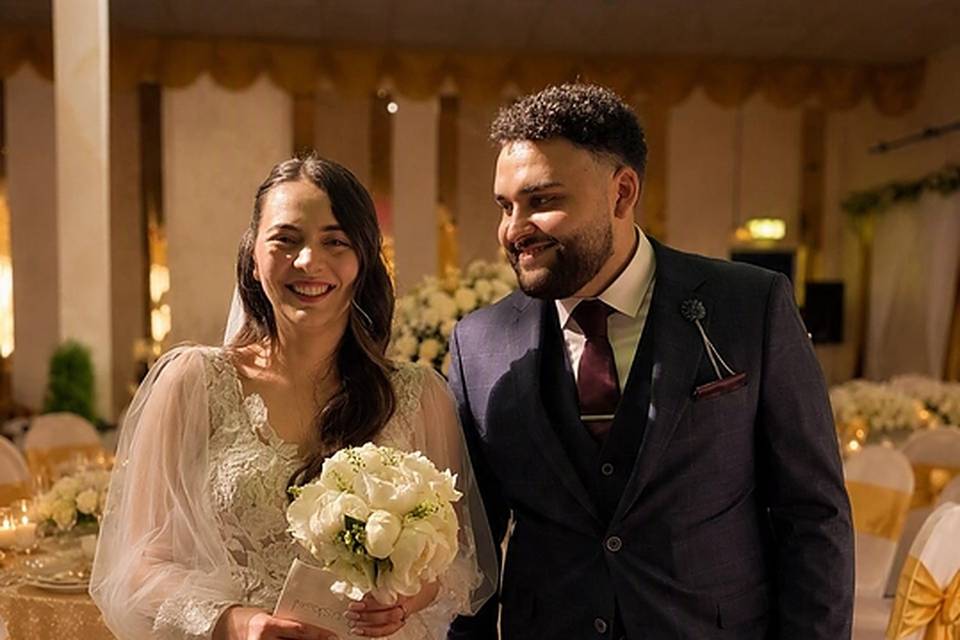 Couple in the Grand Ballroom