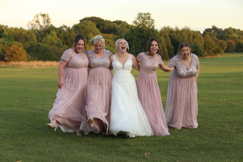 Happy Bridesmaids