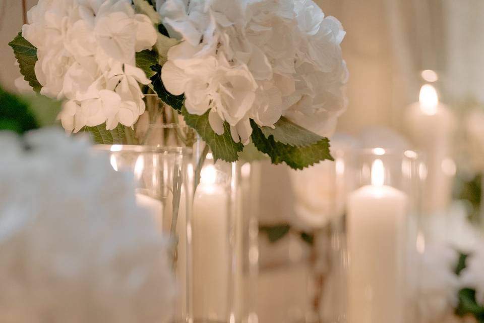 Candle backdrop