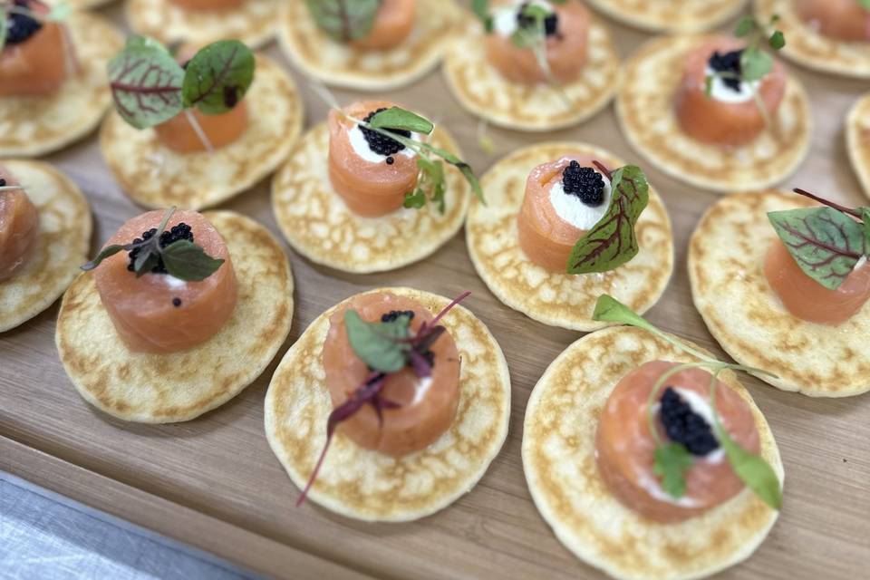 Smoked Salmon Blini