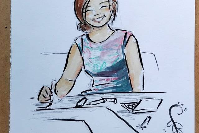 A portrait of Jo the artist