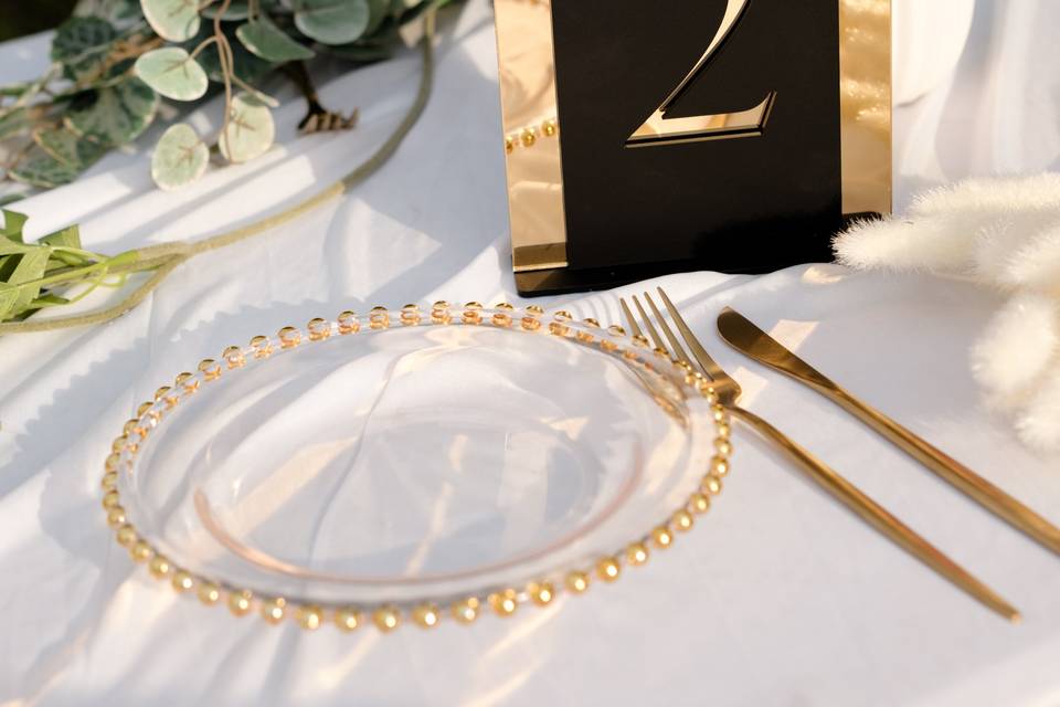 Luxury table numbers