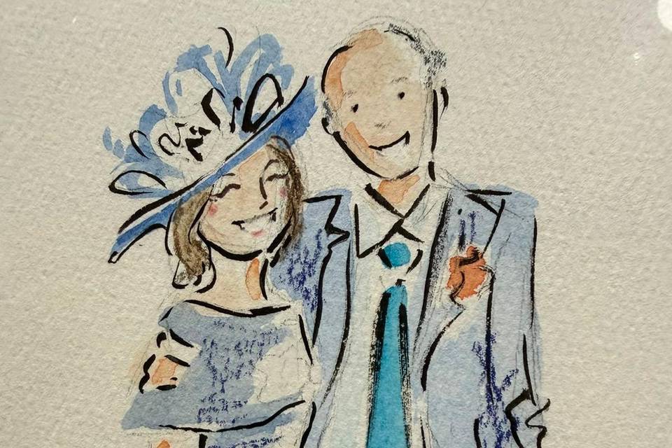 Portraits of wedding guests