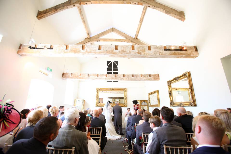 Coach House Marquee Ceremony Room