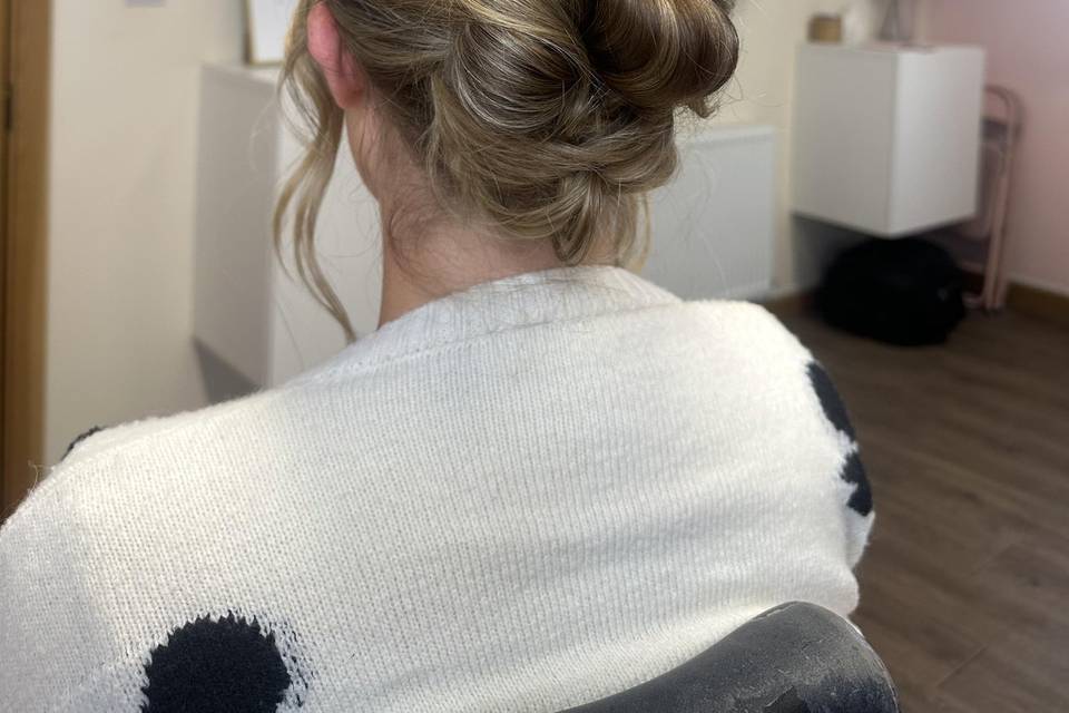 Textured updo