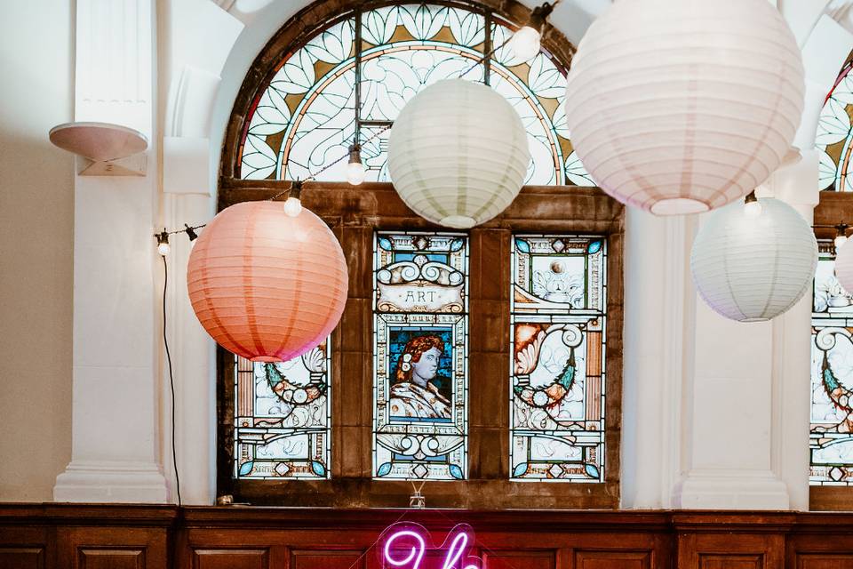 Neon Sign Lanterns