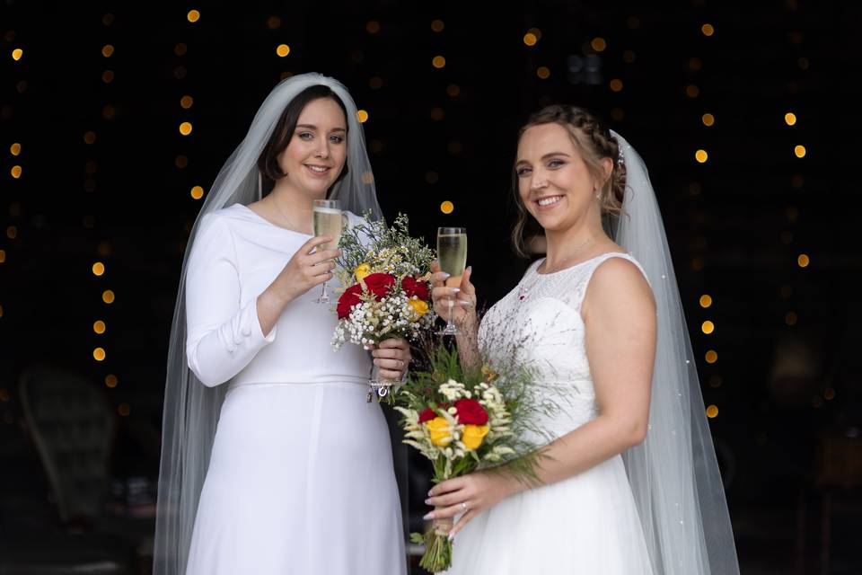 Just after the ceremony