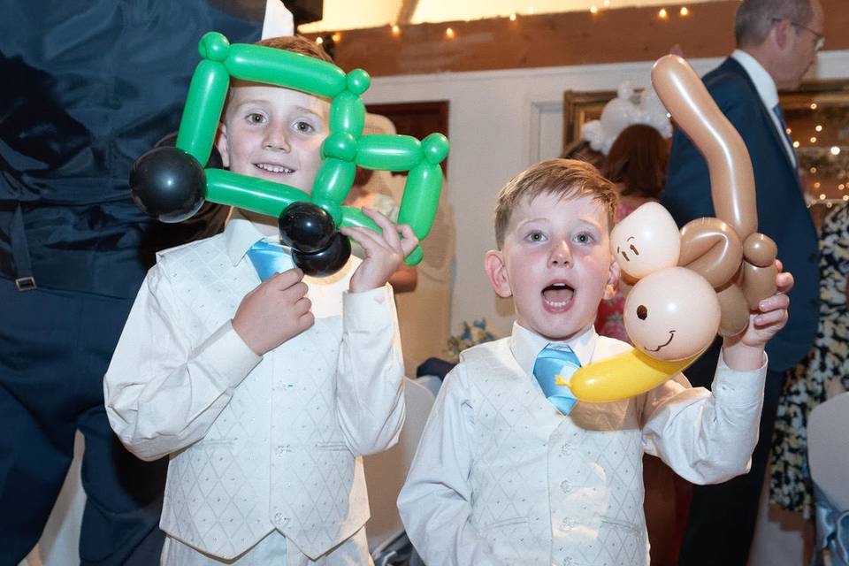 Kids love balloons, adults too